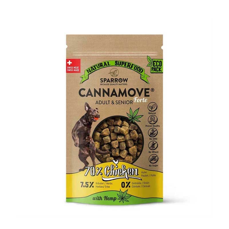 Sparrow Pet CannaMove Forte Snack al Pollo con CBD per Cani