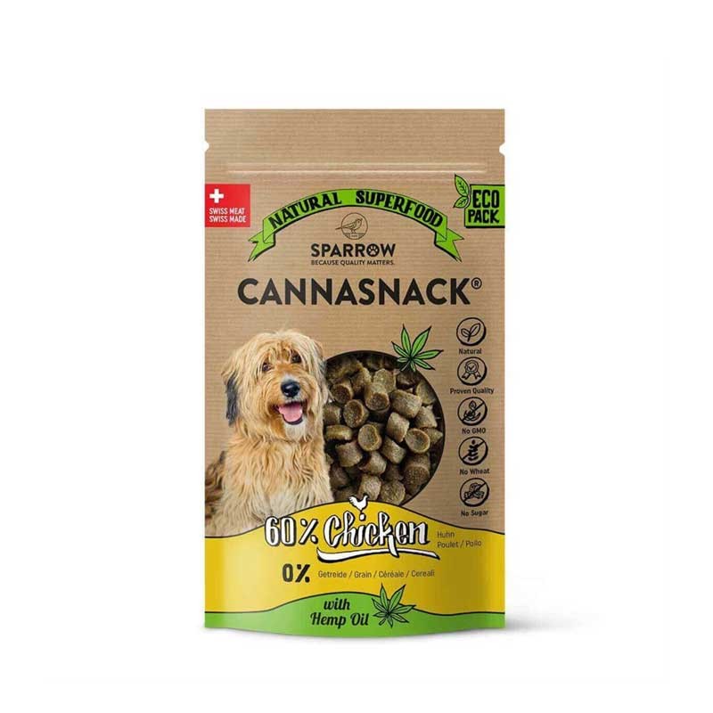 Sparrow Pet CannaSnack con CBD al Pollo per Cani