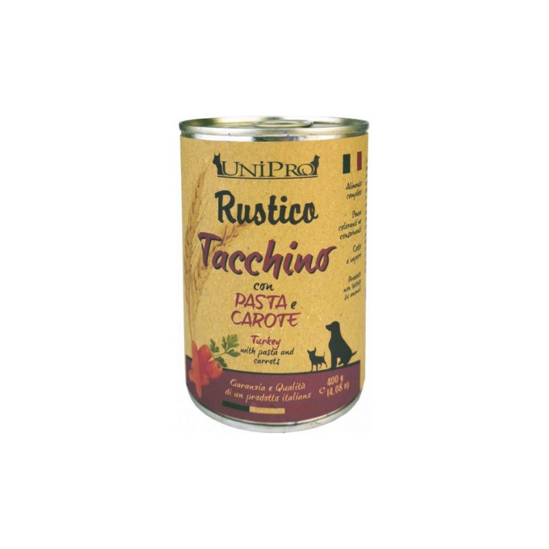 Unipro Rustico Tacchino con Pasta e Carote per Cani Latest stili