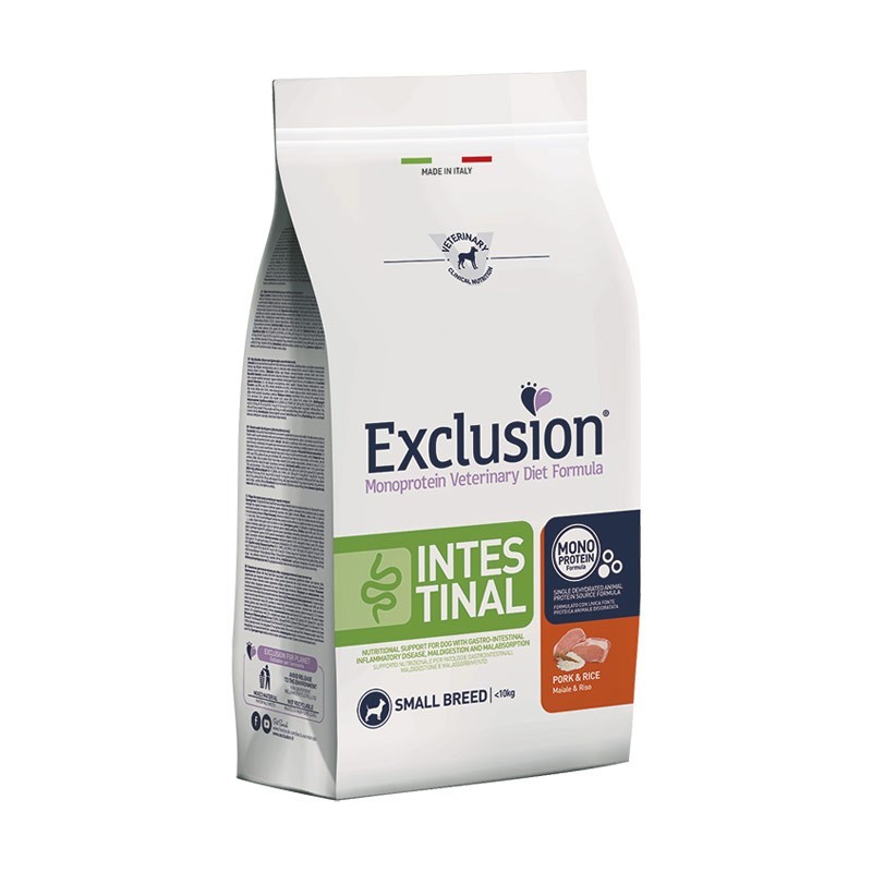 Exclusion Diet Intestinal Maiale e Riso Small Breed per Cani