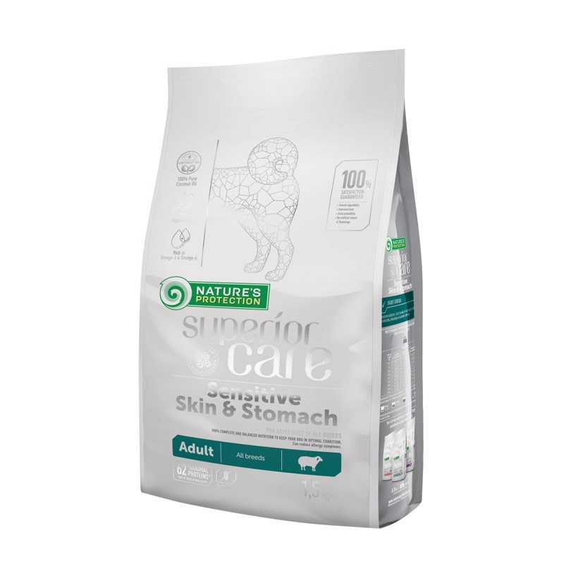 Nature's Protection Superior Care Sensitive Skin & Stomach Adult All Breeds Esporta salva