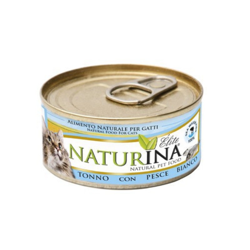 Naturina Elite Tonno con Pesce Bianco per Gatti