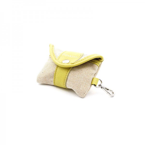 Pupakiotti Porta Sacchetti Contemporary in Pelle Mimosa Grande vendita