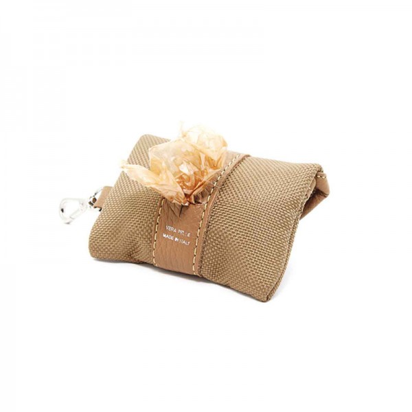 Pupakiotti Porta Sacchetti Contemporary in Pelle Marrone Flash Sale