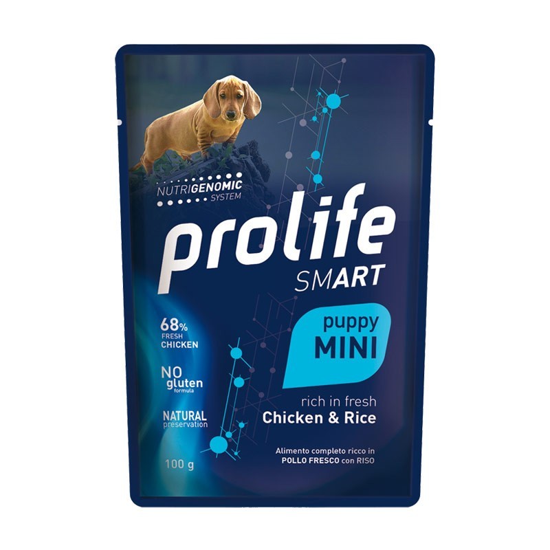 Prolife Smart Puppy Pollo e Riso Mini Umido per Cani