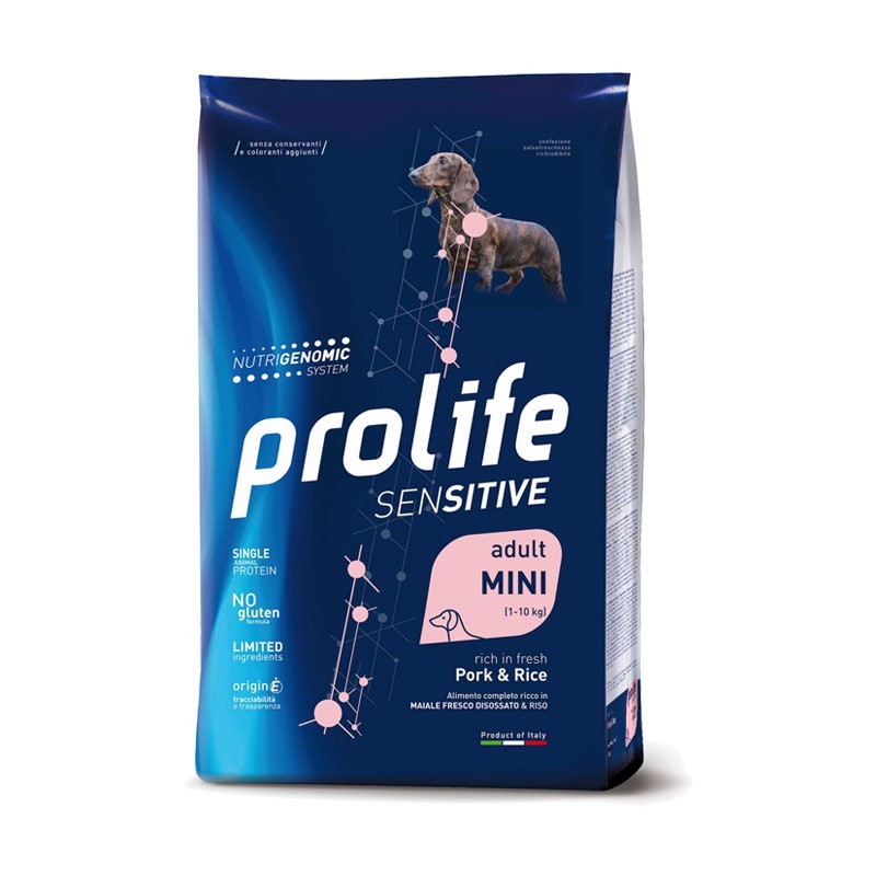 Prolife Sensitive Adult Mini Maiale e Riso per Cani