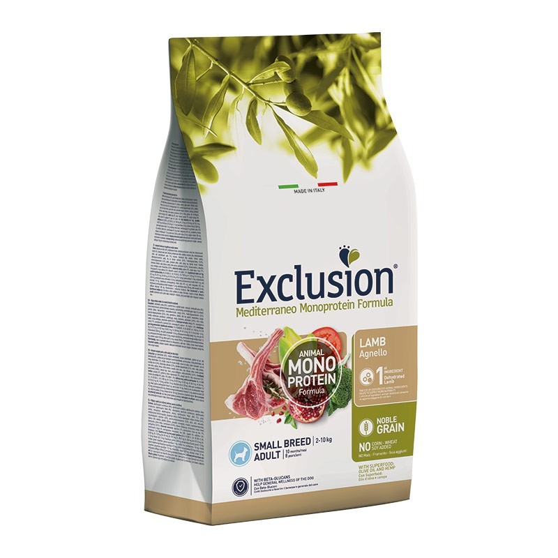 Exclusion Mediterraneo Adult Agnello Small Breed per Cani