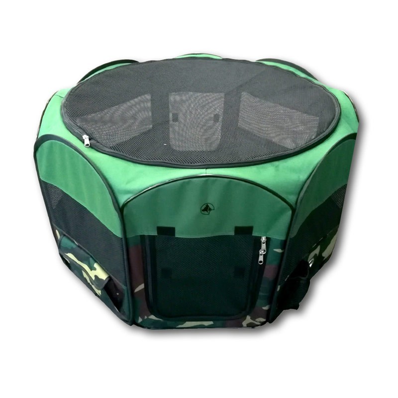 Croci Recinto Pieghevole Fast&Easy in Tessuto Verde per Cani