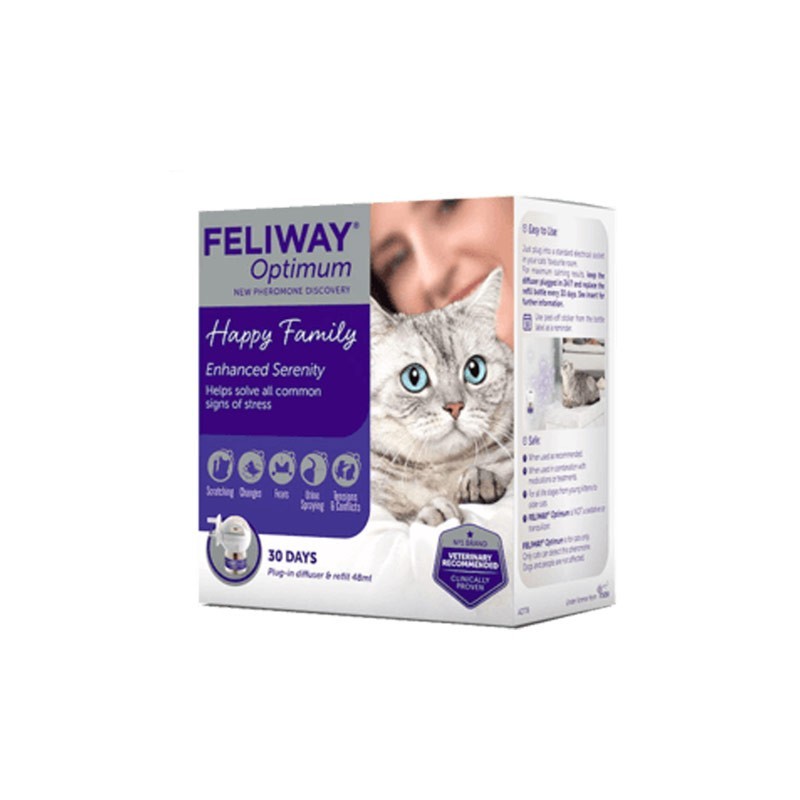 Feliway Optimum Diffusore + Ricarica 48 ml Solo un giorno rimasto