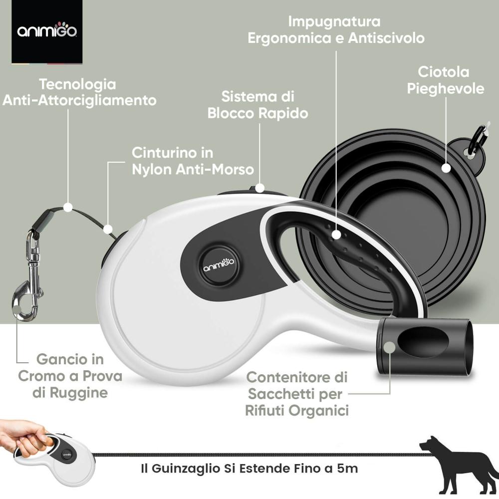 ﻿Animigo Guinzaglio Allungabile Offerte