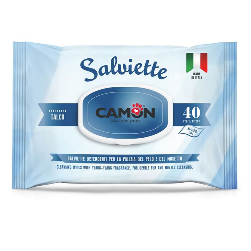 Bitiba Salviette Camon Talco per la cura del pelo di cani e gatti Soddisfazione Garantita