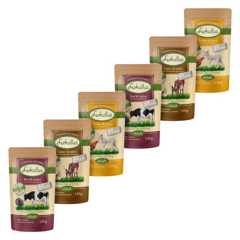 Bitiba Lukullus Naturale Adult Mini senza cereali 6 x 150 g Moda