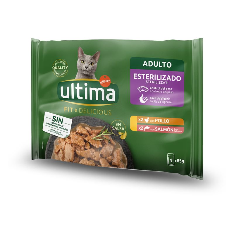 Bitiba Ultima Cat Sterilized 48 x 85 g Alimento umido per gatti Spedizione Gratuita