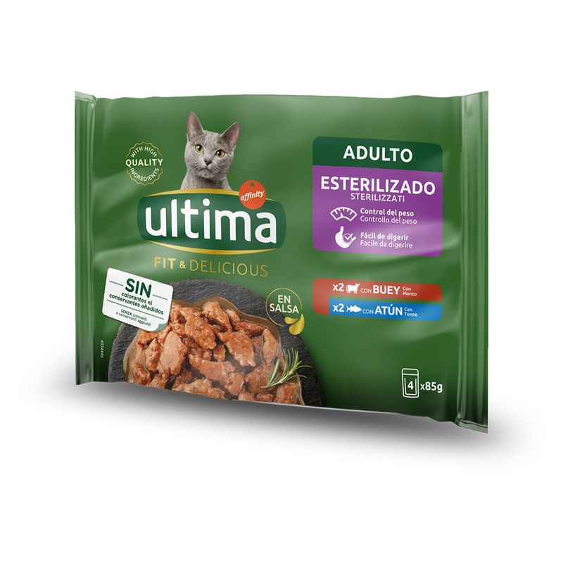 Bitiba Ultima Cat Sterilized 48 x 85 g Alimento umido per gatti Spedizione Gratuita