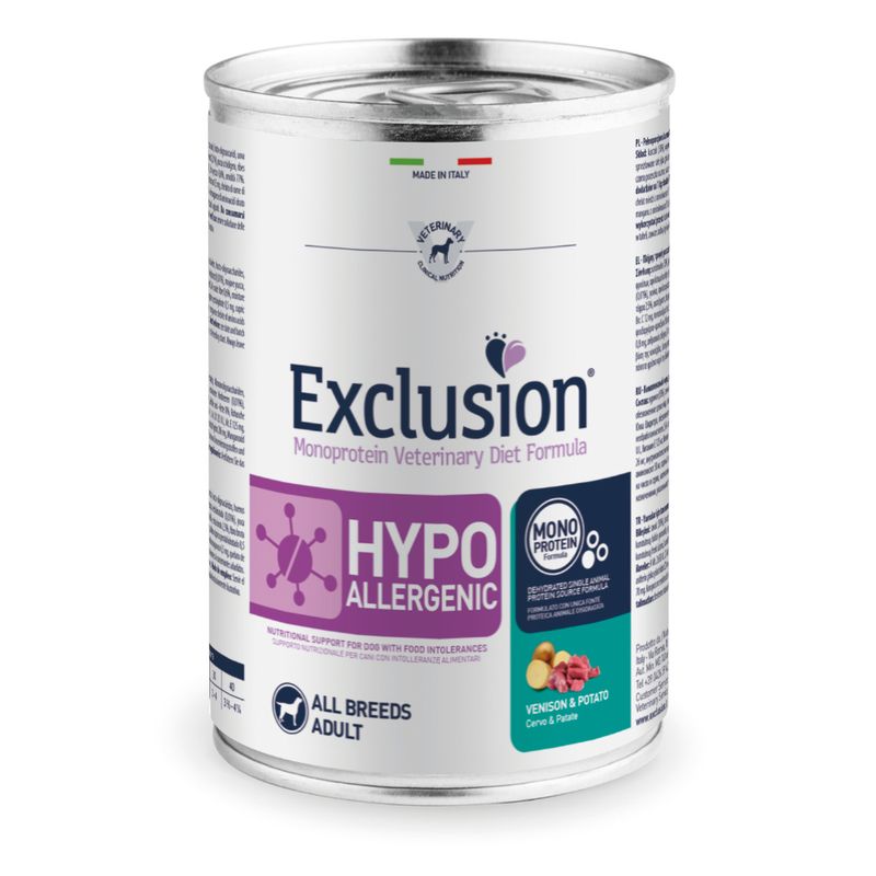 Bitiba Fai scorta Exclusion Diet Hypoallergenic 24 x 400 g Soddisfazione Garantita