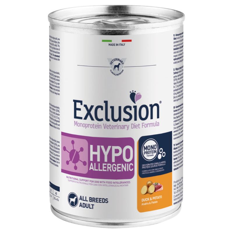 Bitiba Fai scorta Exclusion Diet Hypoallergenic 24 x 400 g Soddisfazione Garantita