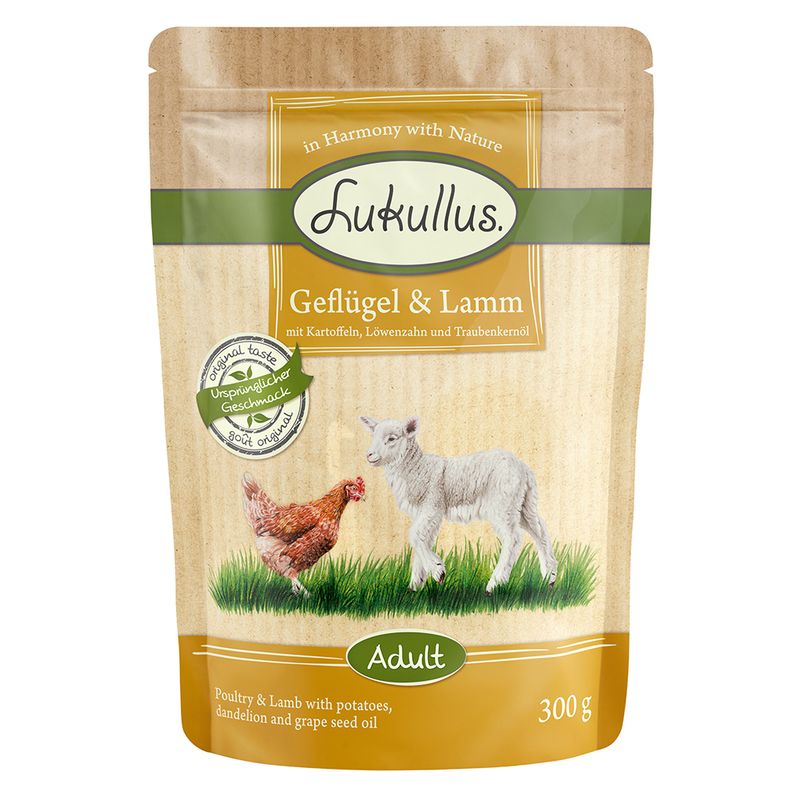 Bitiba Lukullus in buste 48 x 300 g Alimento umido per cane Qualità Garantita