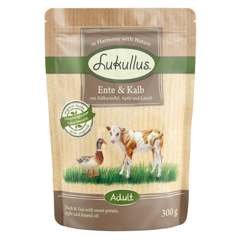 Bitiba Lukullus in buste 48 x 300 g Alimento umido per cane Qualità Garantita