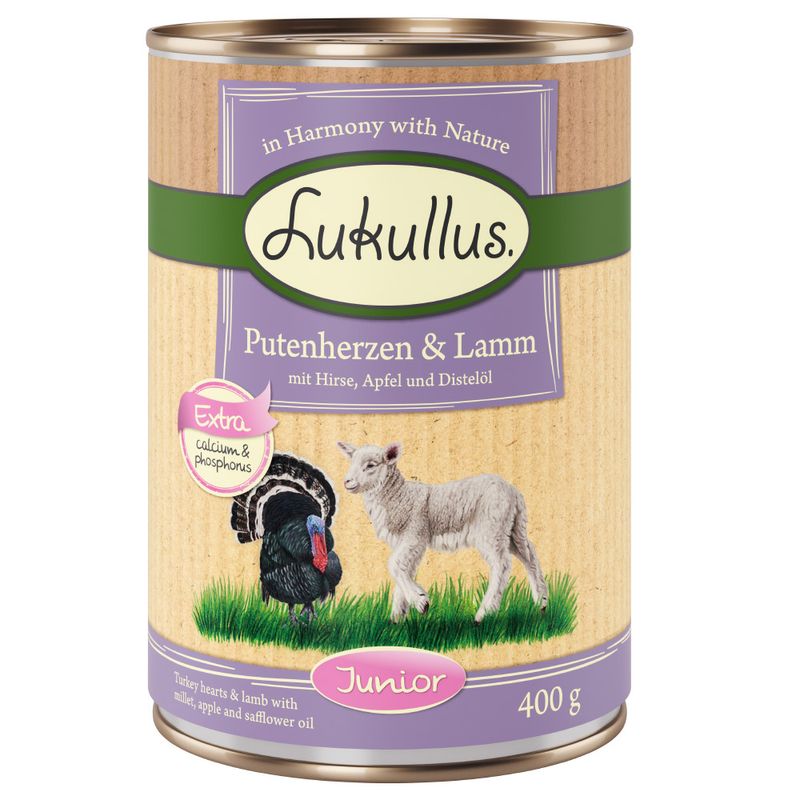 Bitiba Fai scorta Lukullus Junior 12 x 400 g umido cane Promozione Limitata