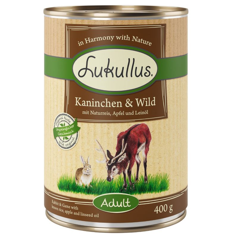 Bitiba Lukullus 24 x 400 g Alimento umido per cane Vendita Calda