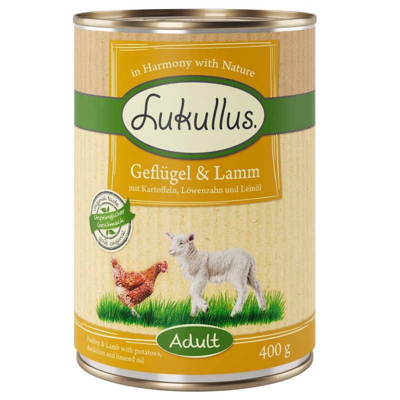 Bitiba Lukullus 24 x 400 g Alimento umido per cane Vendita Calda