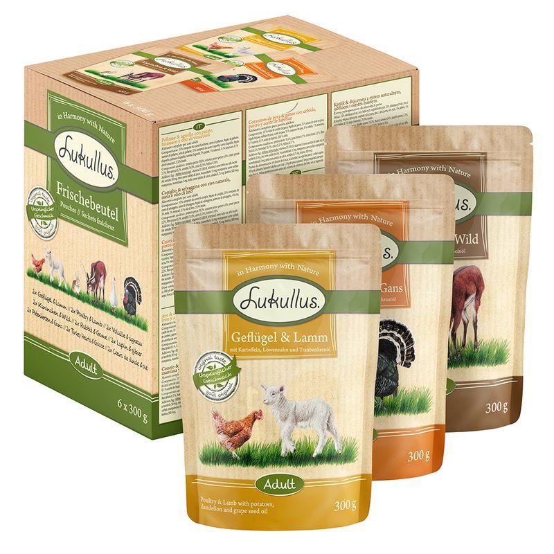 Bitiba Provalo Lukullus 6 x 300 g buste Alimento umido per cani Saldi