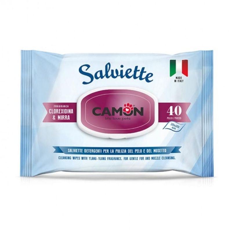 Bitiba Salviette Camon Mirra e Clorexidina per la cura del pelo di cani Offerta