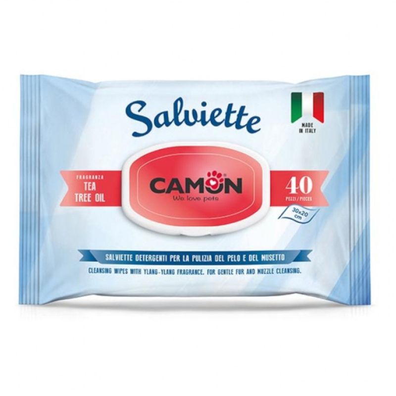 Bitiba Salviette Camon Tea Tree Oil per cura del pelo del cane Offerte