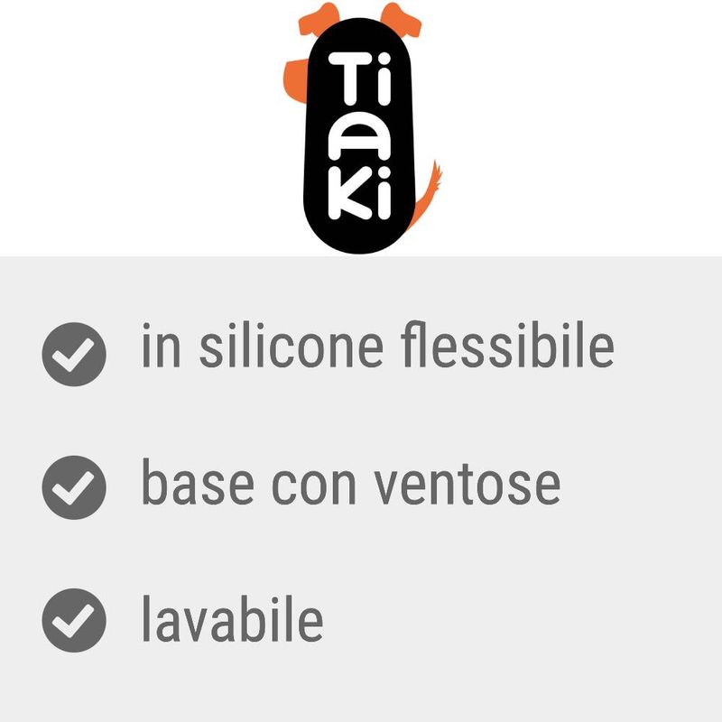 Bitiba Tappetino da leccare TIAKI con ventose Qualità