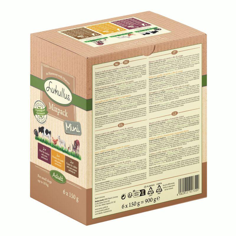 Bitiba Provalo 6 x 150 g Lukullus Naturale Mini Mix Adult in busta salvafreschezza Liquidazione