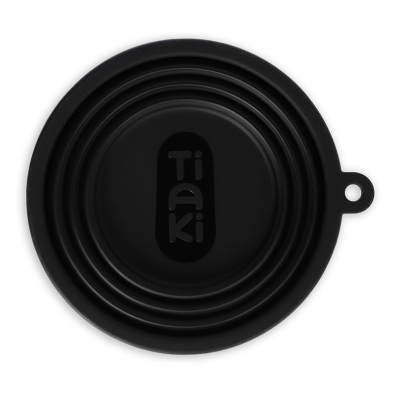 Bitiba Ciotola da viaggio TIAKI in silicone nera ACQUISTA ORA