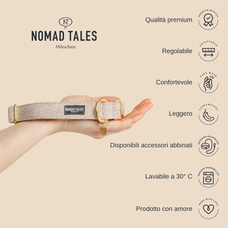 Bitiba Collare Nomad Tales Calma pietra Presa