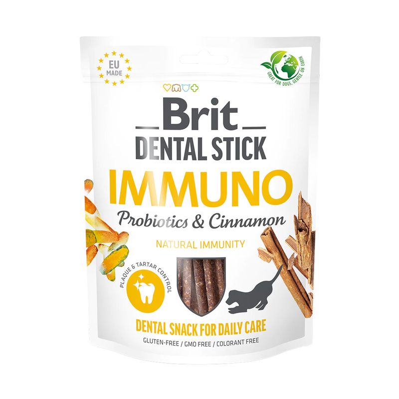 Bitiba Brit Dental Stick Immuno con Prebiotici & Cannella Snack cane