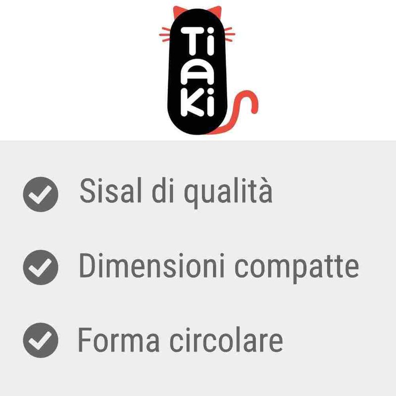 Bitiba Tappetino tiragraffi TIAKI pupazzo di neve in sisal 2025