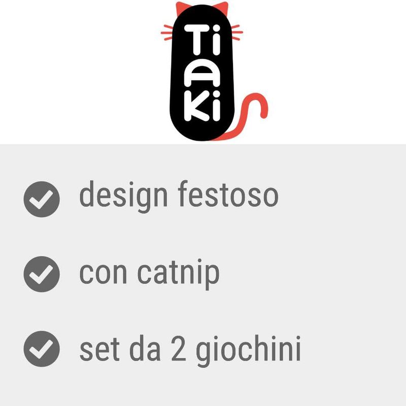 Bitiba Gioco per gatti TIAKI Christmas Candy con catnip Qualità
