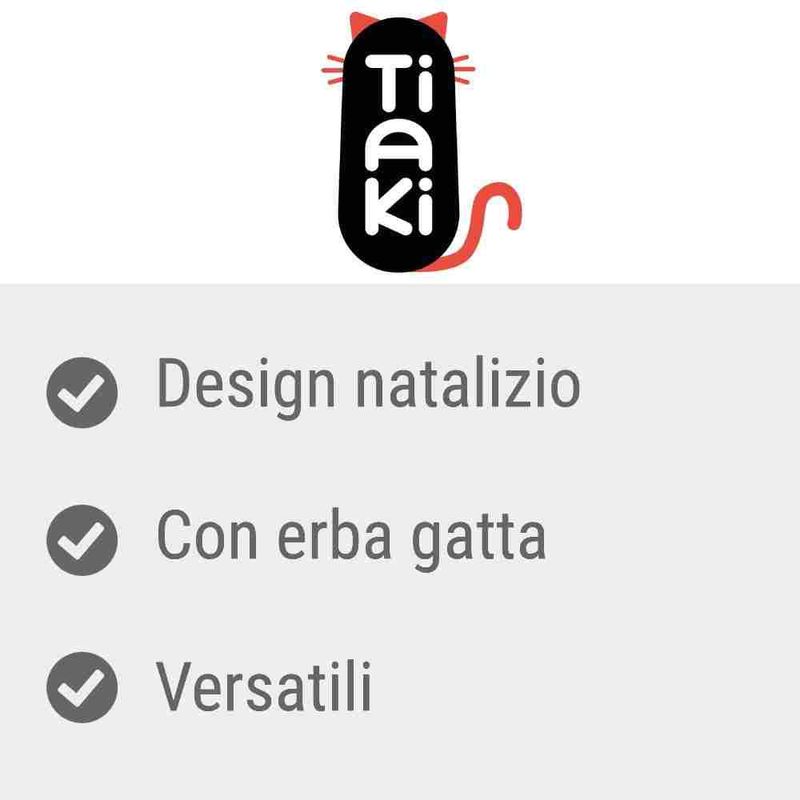 Bitiba Set di giocattoli per gatti TIAKI Xmas Pezzi Unici