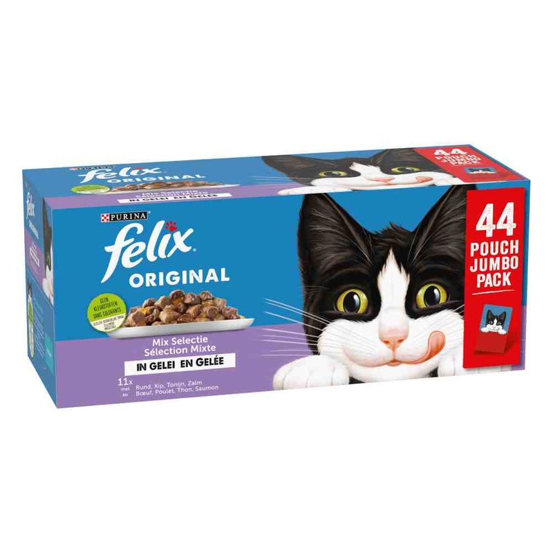 Bitiba Felix Original Selezione mista in gelatina 44 x 85 g Umido gatto Promozione Limitata