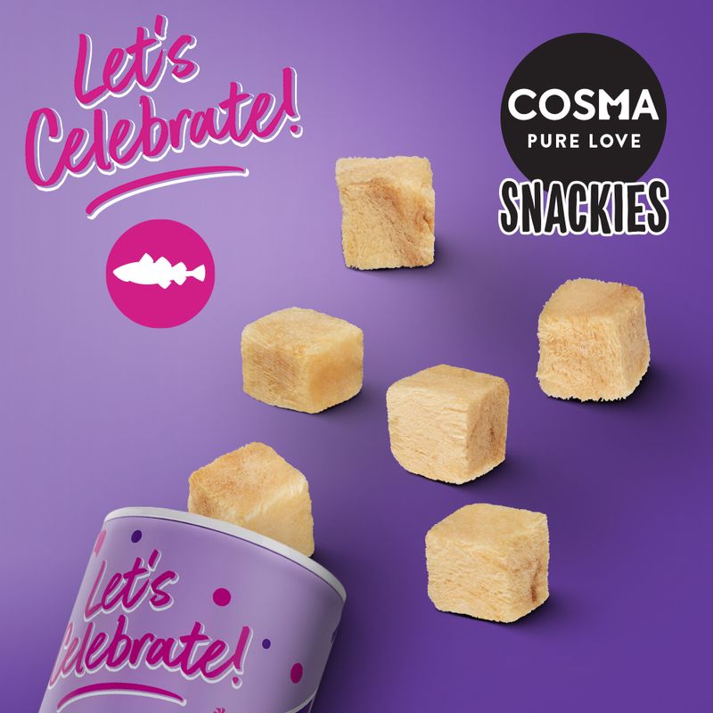 Bitiba Cosma Snackies Limited-Edition "Let´s Celebrate" Snack gatto Novità