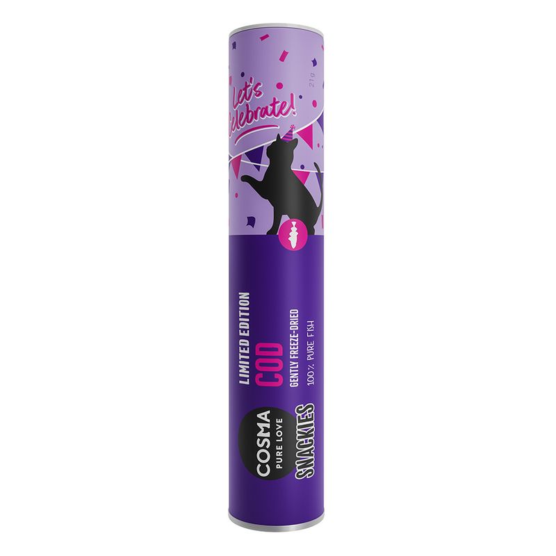 Bitiba Cosma Snackies Limited-Edition "Let´s Celebrate" Snack gatto Novità