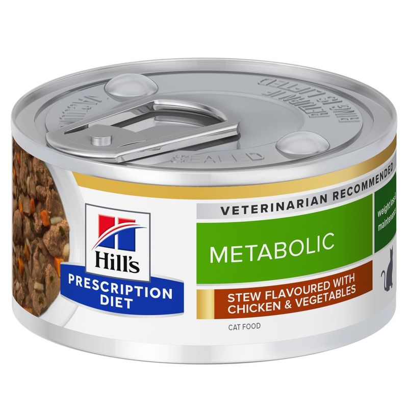 Bitiba Hill’s Prescription Diet Metabolic Spezzatino con Pollo umido per gatto Presa