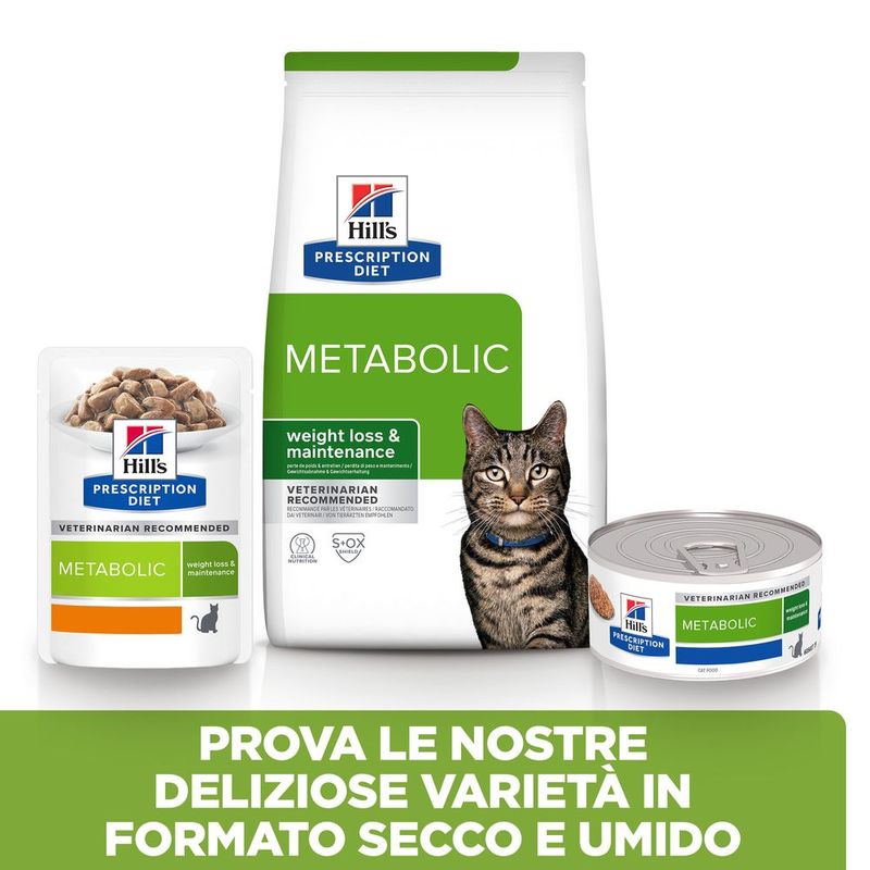 Bitiba Hill’s Prescription Diet Metabolic Spezzatino con Pollo umido per gatto Presa