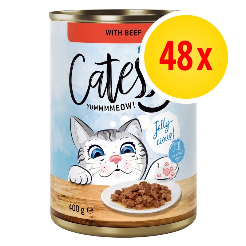 Bitiba Catessy Bocconcini in Salsa o Gelatina 48 x 400 g Umido per gatto