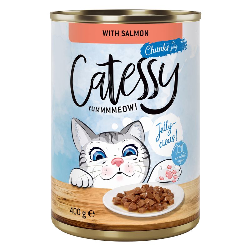 Bitiba Catessy Bocconcini in Salsa o Gelatina 48 x 400 g Umido per gatto Vendite Flash