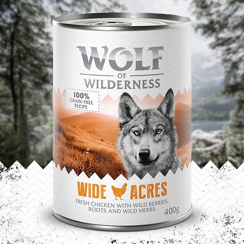 Bitiba Fai scorta Wolf of Wilderness Adult 12 x 400 g umido per cane Consegna Veloce