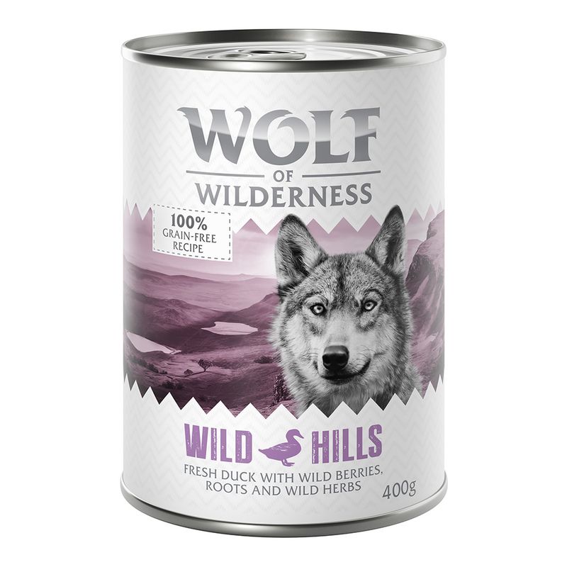 Bitiba Fai scorta Wolf of Wilderness Adult 12 x 400 g umido per cane Consegna Veloce