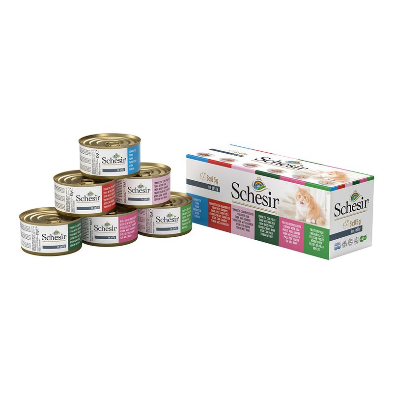 Bitiba Fai scorta Schesir in Gelatina 24 x 85 g Alimento umido per gatti Prezzo Ridotto