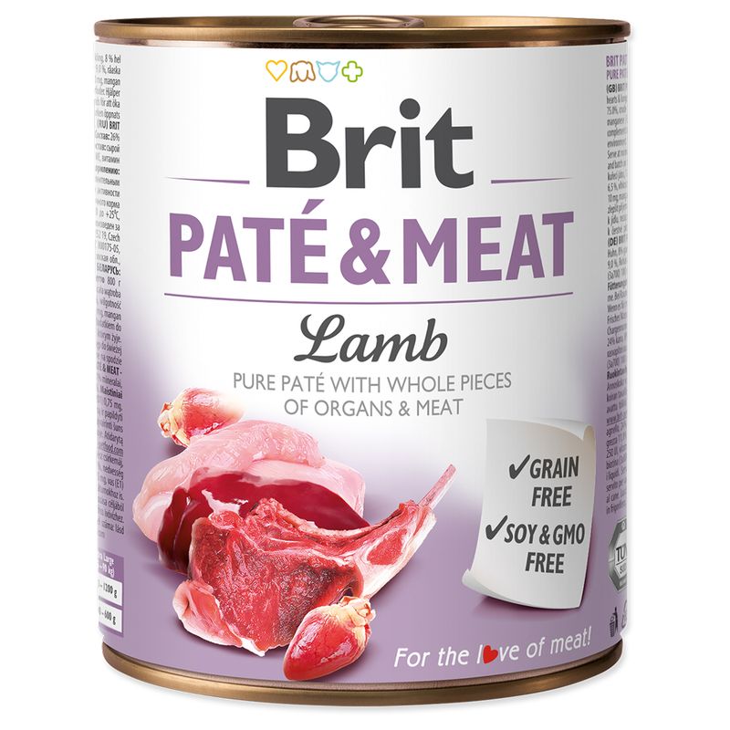 Bitiba Fai scorta Brit Paté & Meat Adult 12 x 800 g umido per cane Saldi