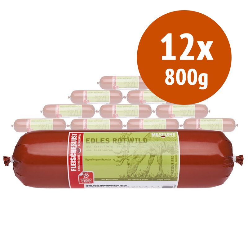 Bitiba Fleischeslust 12 x 800 g umido per cane