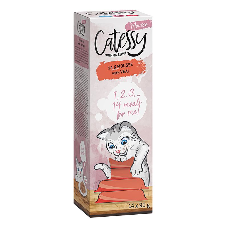 Bitiba Catessy Mousse Vaschette 56 x 90 g Umido per gatto In Saldo