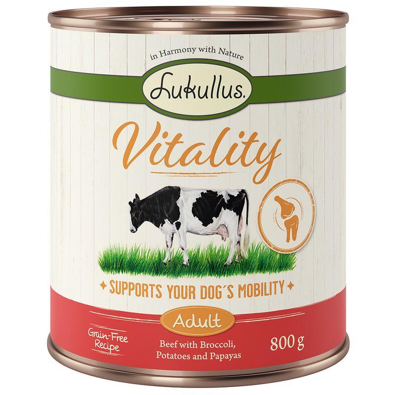 Bitiba Lukullus Vitality 24 x 800 g - senza cereali Alimento umido per cane Qualità Garantita